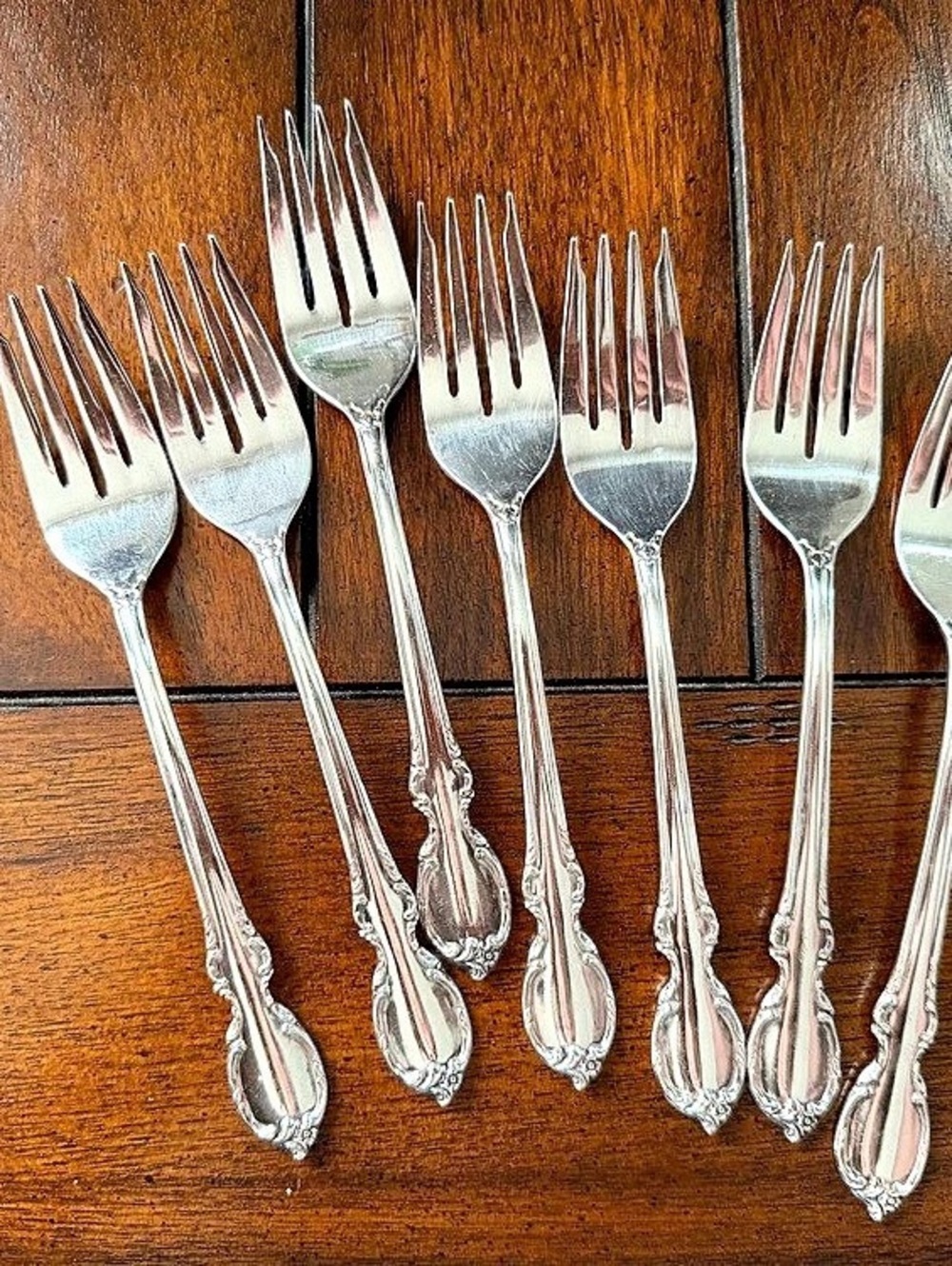 Wm. Rogers & Son Remembrance Silver Dinner Forks Set of 6